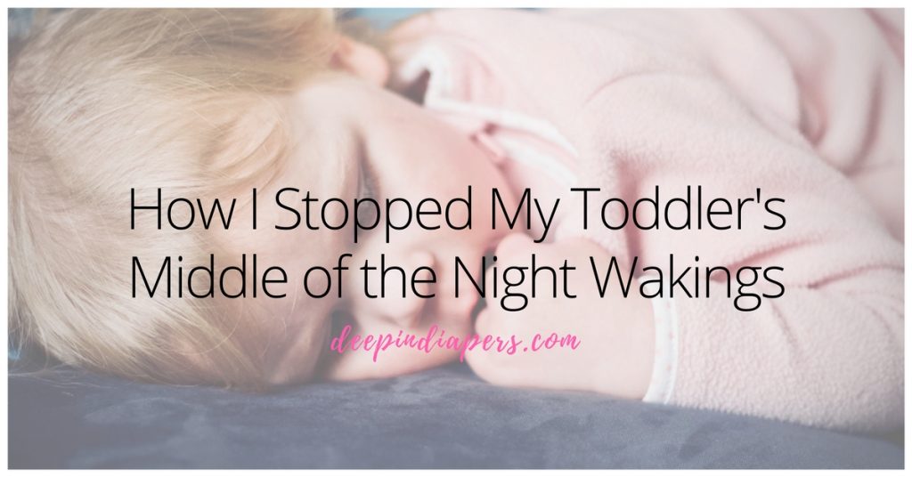 How I Stopped My Toddler's Middle of the Night Wakings - Picture of toddler sleeping