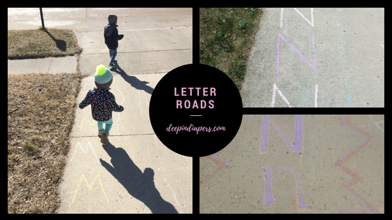 Kids Playing With Sidewalk Chalk